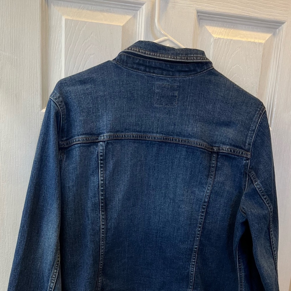 Dark Wash Denim Jean Jacket Size X-Large Old Navy brand. Button up collar jacket - Picture 10 of 17